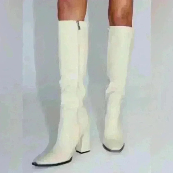 Princess Polly MERCURY BOOTS ECRU size 8 - Picture 2 of 7